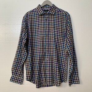 Rodd & Gunn long sleeve colorful check cotton woven button-up shirt men's XL